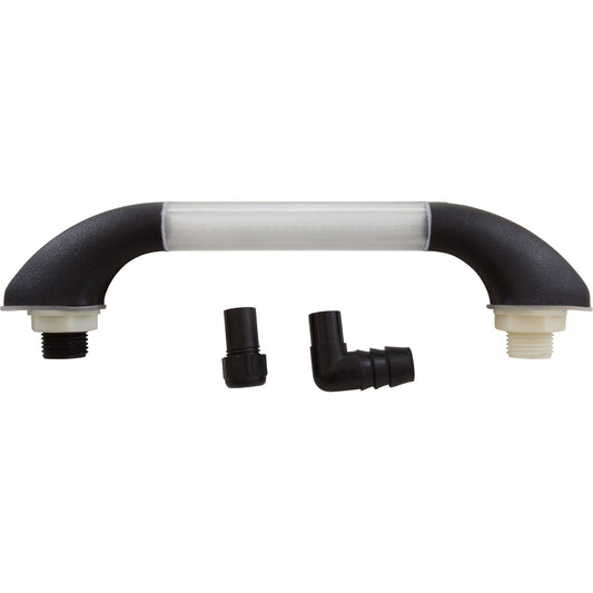 Aquarail, CMP Grab Rail Waterfall, 5" Black/Clear