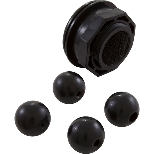 Vinyl Liner Pool Wall Jet Kit Black