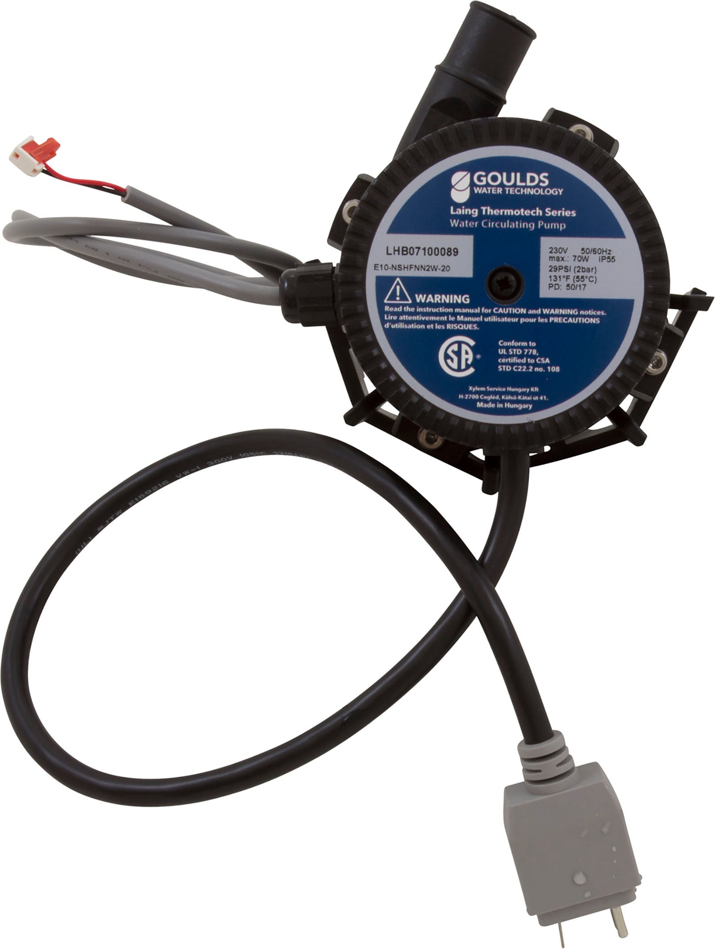 Circ Pump, D-1 With Flow Switch