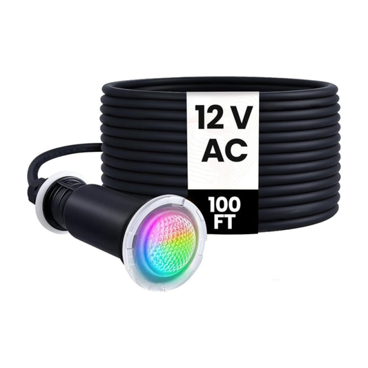 12V LED | IP68 Waterproof Inground Pool Light  100FT Compatible with GloBrite