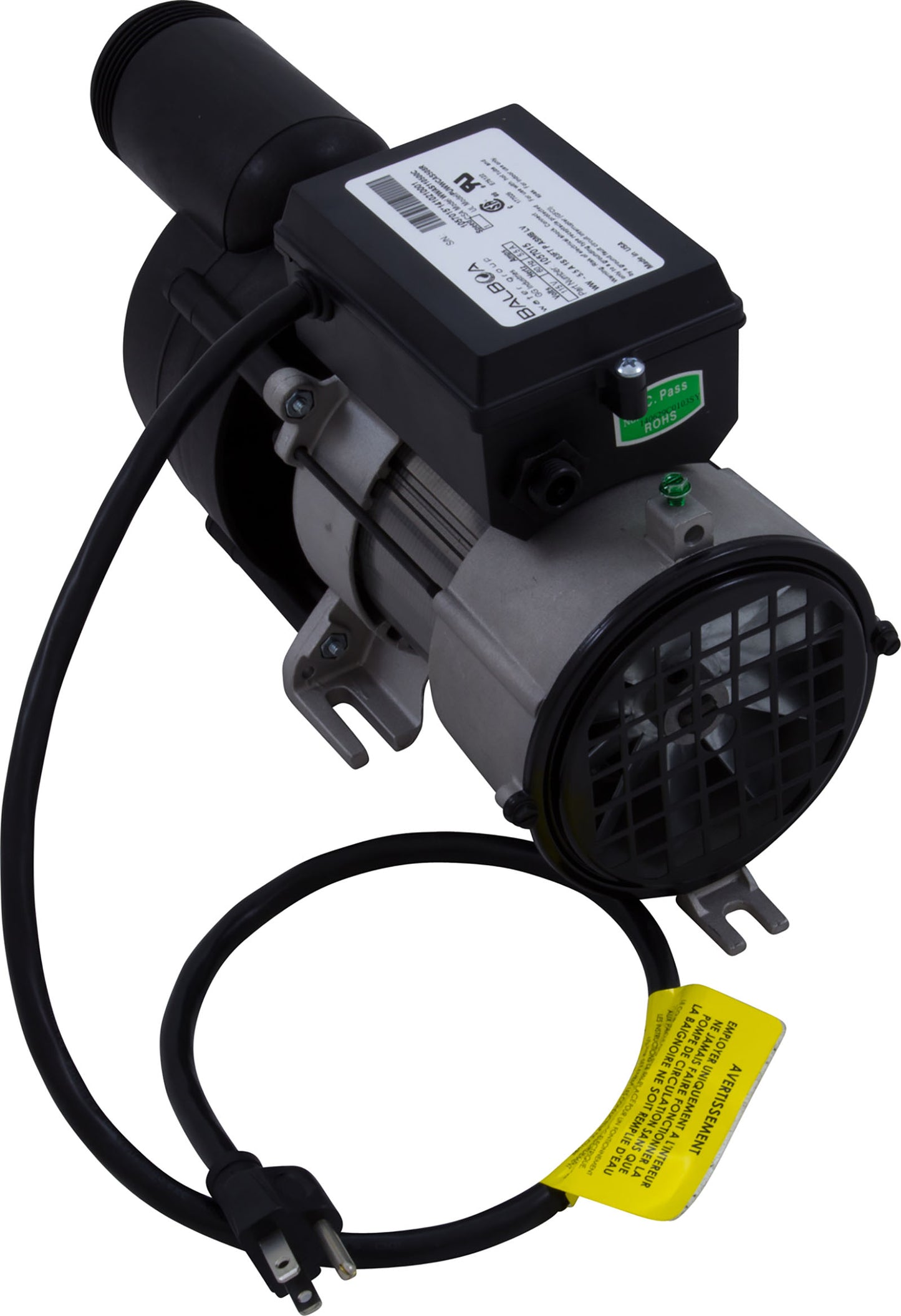 Pump, Bath, Balboa Wow, 5.5A, W/ Air Switch