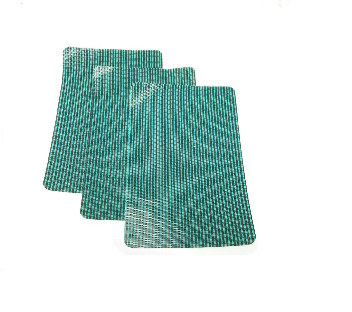 3 Pack Swimming Pool Safety Cover Patch Green Mesh 12" x 8" Peel Stick Adhesive