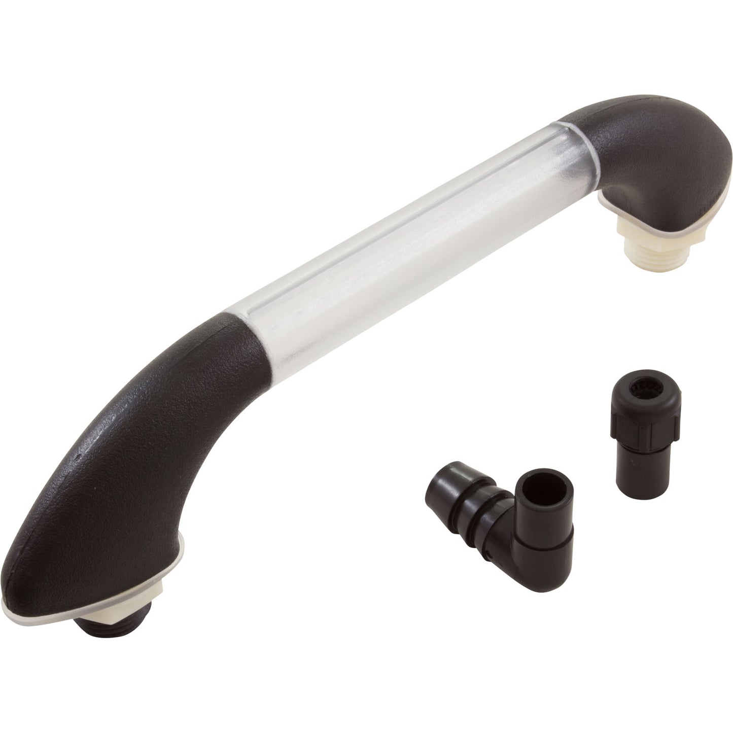 Aquarail, CMP Grab Rail Waterfall, 5" Black/Clear