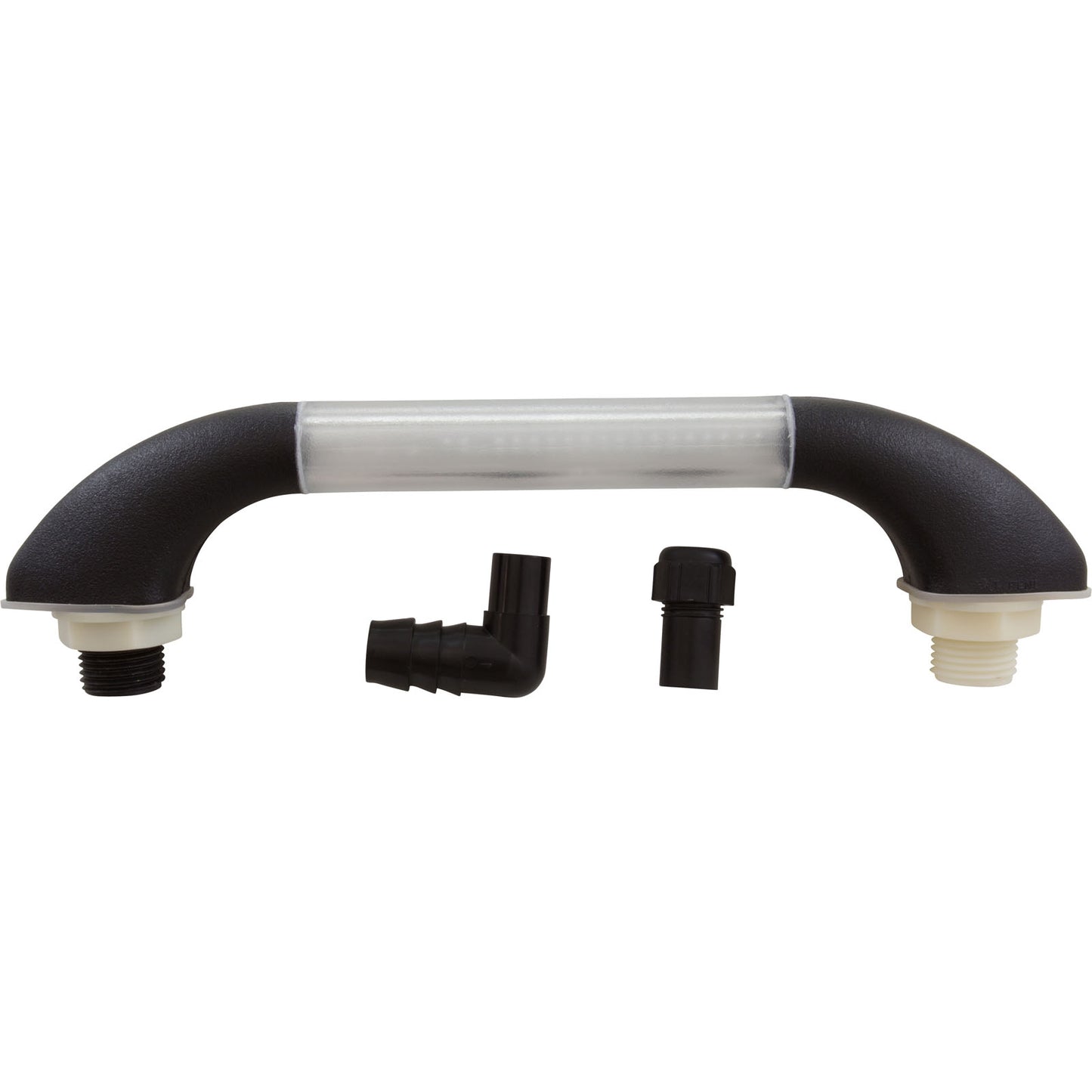 Aquarail, CMP Grab Rail Waterfall, 5" Black/Clear