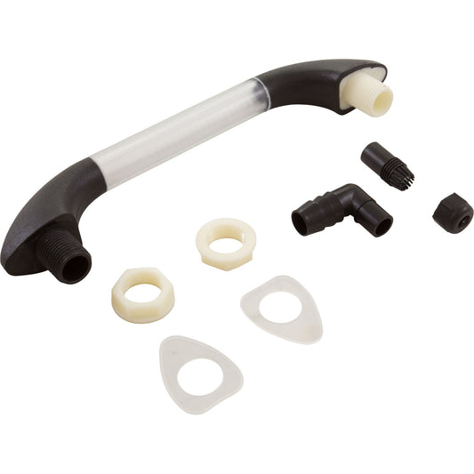 Aquarail, CMP Grab Rail Waterfall, 5" Black/Clear