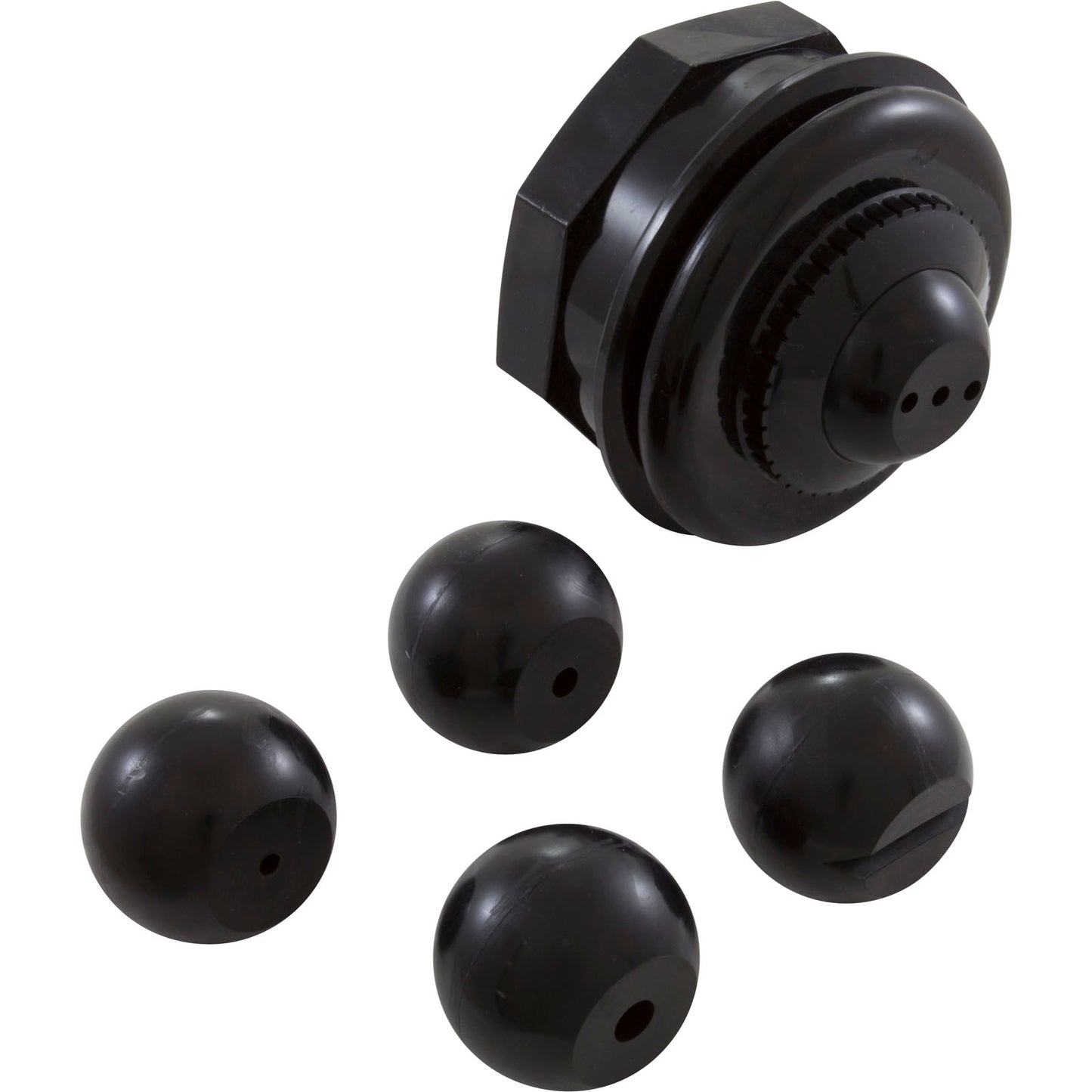 Vinyl Liner Pool Wall Jet Kit Black