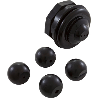 Vinyl Liner Pool Wall Jet Kit Black