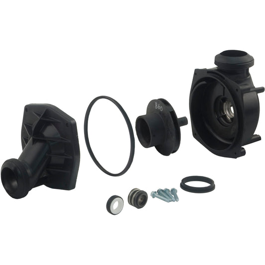 Wet End, Jacuzzi J-Series, 0.75hp, 1.5"mjt, 48fr, Kit