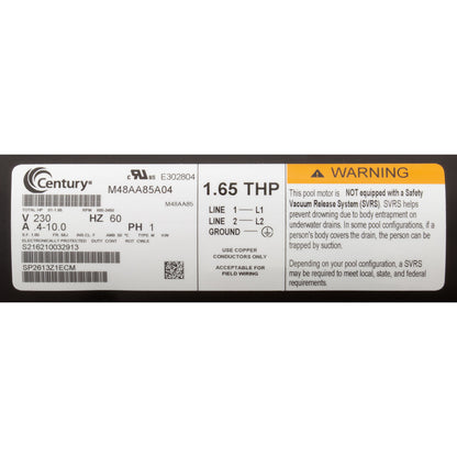 Pump, Hayward Super Pump VS, 1.65THP, 230v, Open Line