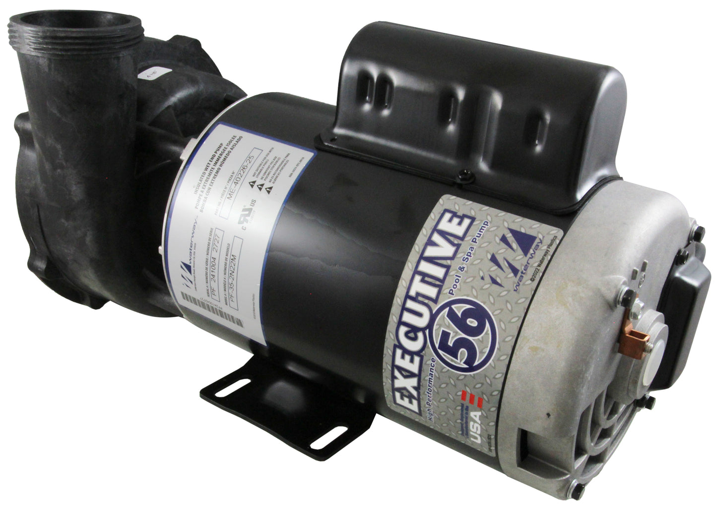 Pump, WW Executive, 4.0hp, 230V, 2-Spd, 56Fr, 2-1/2", 8ft Cord