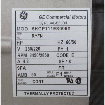 Pump, Power Right, 1.0hp, 230v, 1-Speed, 48fr, 2", MJJ Cord