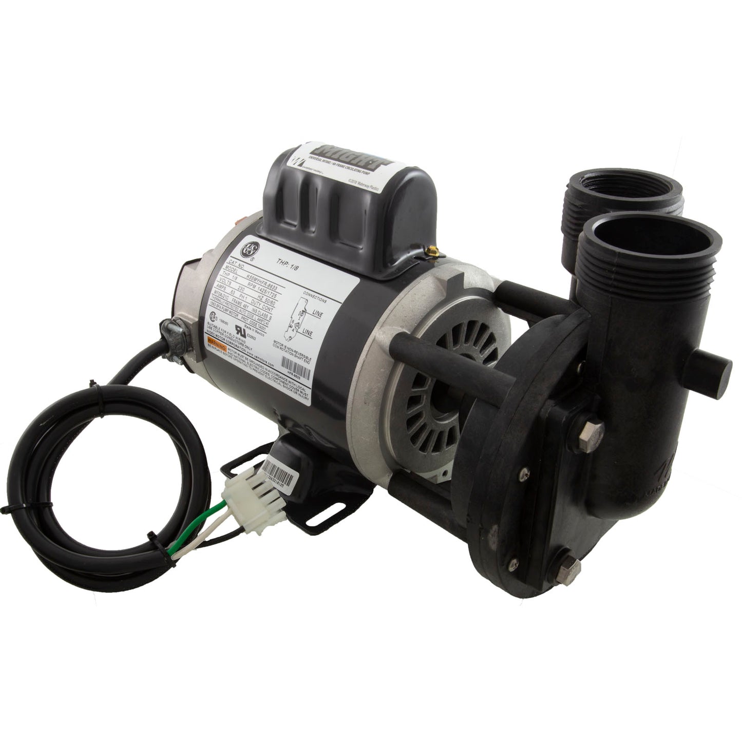 Pump, Circ, Waterway Uni-Might, 1/8hp, 230v, 1-Spd, 48Fr, 50/60Hz