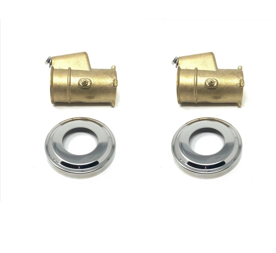 2 Pack 4-Inch Bronze Pool Deck Anchor for 1.90 Inch Opening Anchor Escutcheon Pool Rail Set