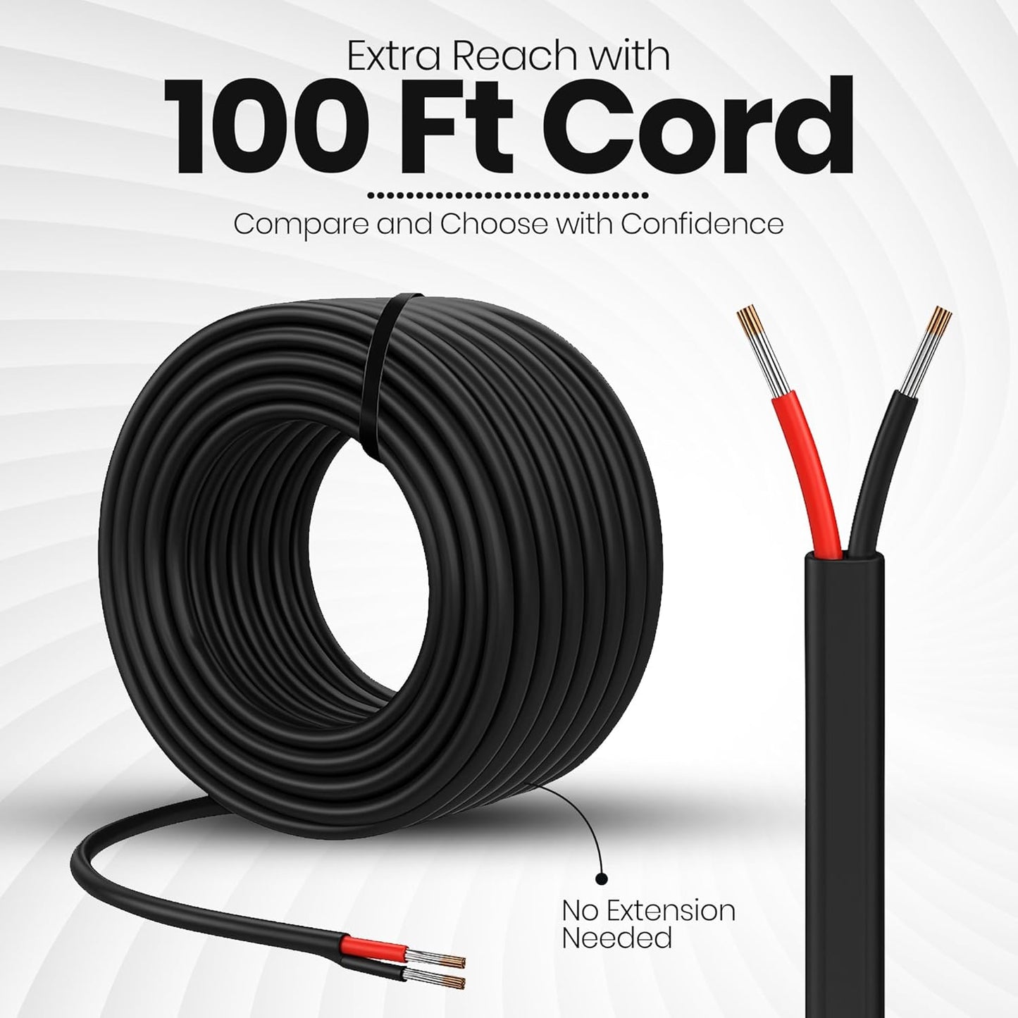 12V LED RGBW | IP68 Waterproof Inground Pool Light 10 Inch | 100FT