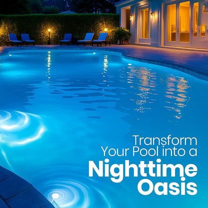 12V LED | IP68 Waterproof Inground Pool Light  100FT Compatible with GloBrite