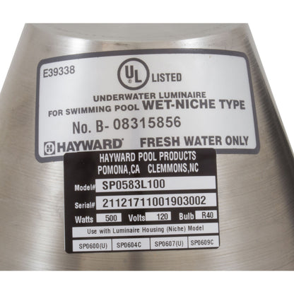 Pool Light, Hayward, 500W, 120V, 100' Cord, Expert Line