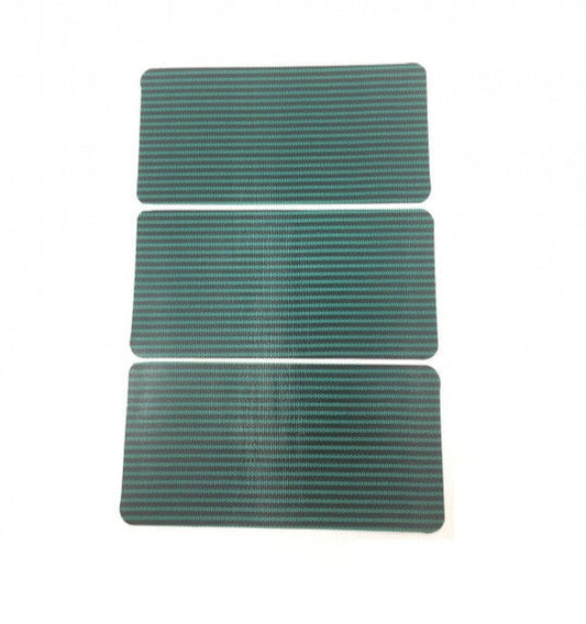 3 Pack 4 in. x 8 in.  Green Mesh Pool Cover Patch Repair